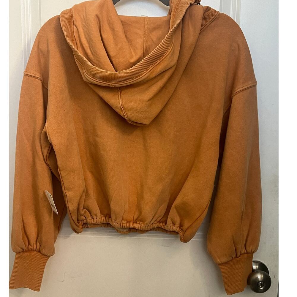 Free People FP Movement Slouchy Shelter Hoodie XS Copper Gorpcore Boxy Boho Chic - Picture 3 of 9